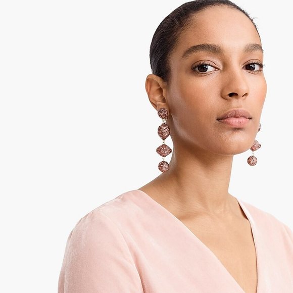 NWT J.Crew Faux Wrap Top In Drapey Velvet Size 0P - Picture 6 of 11